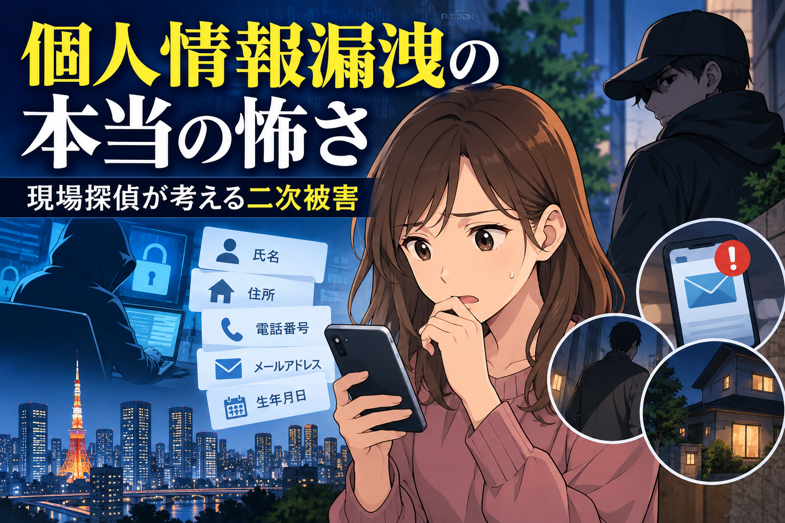 個人情報漏洩の本当の怖さ｜現場探偵が考える二次被害